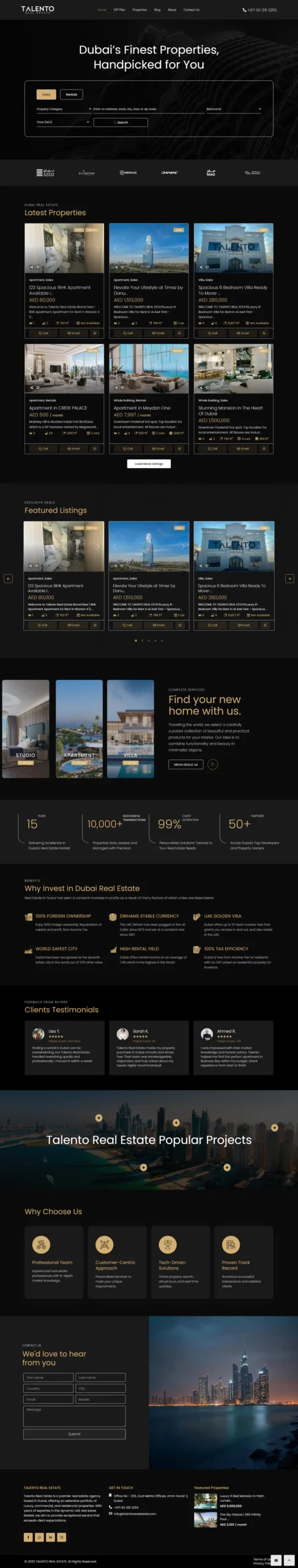 Digital Rook - Website Work for Talento Realestate