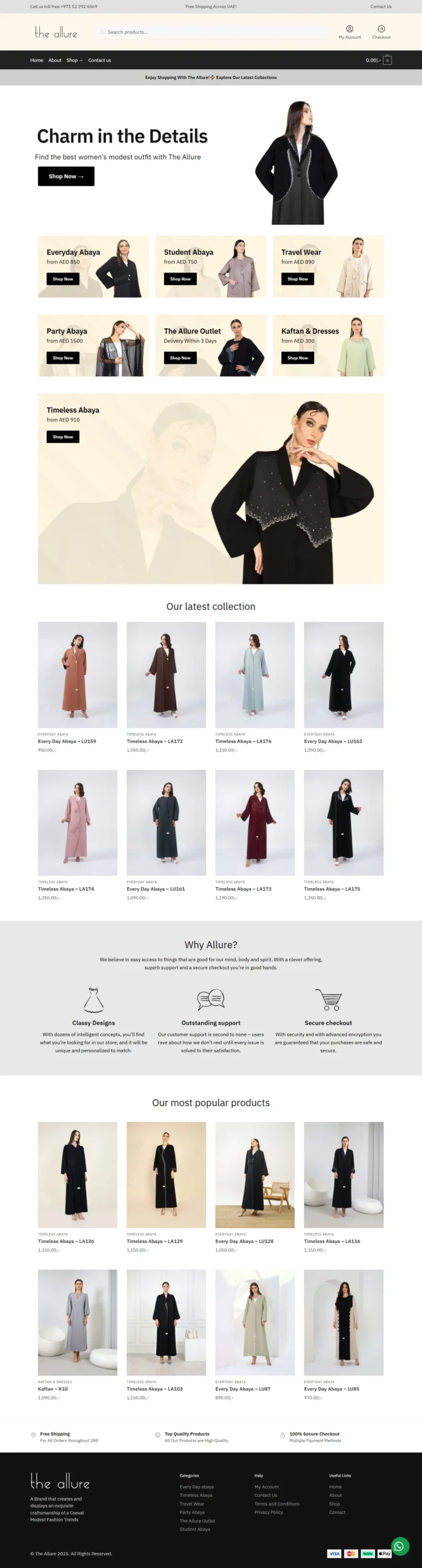 Digital Rook - Website Work for The Allure Dubai